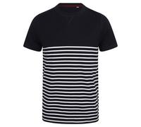 Front Row Unisex Adult Breton Striped Tagless T-Shirt RW9331
