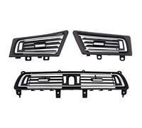 Front Row Wind Left Center Right Air Conditioning Vent Grill Outlet With Chrome Plate, Replacement for BMW, 7 Series F02 730 735 745 750 Dashboard Vent Grille