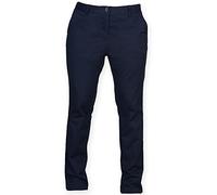 Front Row Womens/Ladies Cotton Rich Stretch Chino Trousers (XL) (Navy)