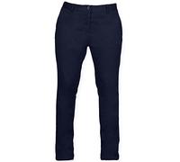 Front Row Womens/Ladies Cotton Rich Stretch Chino Trousers (XS) (Navy)
