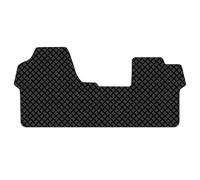 Front Rubber Floor Mat to fit the Vauxhall Vivaro 2019 On - 3MM | Tailored Front Floor Mat, Waterproof & Durable, Heavy Duty Rubber, Suitable for All Weather, 3mm Thickness, Black