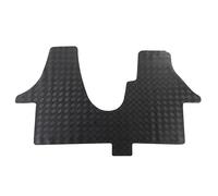 Front Rubber Floor Mat to fit the VW Transporter T5 2003-2015 - 3MM | Tailored Front Floor Mat, Waterproof & Durable, Heavy Duty Rubber, All Weather, 3mm Thickness, Compatible With 3 Seats, Black