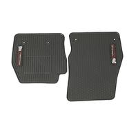 Front Rubber Floor Mats to fit the Ford Transit Connect DCIV LWB 2014 On | Tailored Front Floor Mats, Waterproof & Durable, Heavy Duty Rubber, 4 Fixing Points: Drivers Only - 21cm, Black