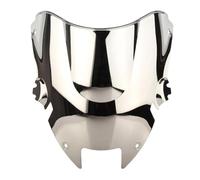 Front Screen Wind Deflectors For Super For Hawk 1000 For VTR1000F 1997-2004 2005 Motorcycle Windshield Street Windscreen Screen Double Bubble Windproof Windscreen(Silver)