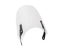 Front Screen Wind Deflectors For Universal Motorcycle Windshield Round Lights Street Windscreen Screen Fairing Instrument Visor Windscreen(Clear)