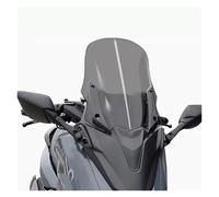 Front Screen Windshield For NMAX155 Modified Front Face Heightened Windshield FrontWindshield ABS Mask + Windshield + Long Rod Rearview Mirror(39cm Smoke gray-B)