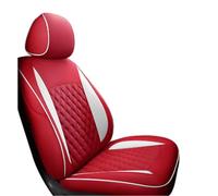 Front Seat Cover 1PCS Driver Non-Slip Car Seat Covers Leather Custom Interior Accessories For Mercedes For Benz ML W163 2003 2004 2005(Red,Standard)