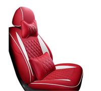 Front Seat Cover 1PCS Driver Non-Slip Car Seat Covers Leather Custom Interior Accessories For Mercedes For Benz ML W163 2003 2004 2005(Red,Luxury)