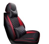 Front Seat Cover 1PCS Driver Non-Slip Car Seat Covers Leather Custom Interior Accessories For Mercedes For Benz ML W163 2003 2004 2005(Black Red 4pcs,Luxury)