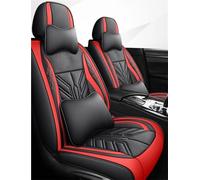 Front Seat Cover For BMW G30 Universal Style PU Leather Car Seat Covers Interior Decoration Accessories(Red,Luxury)