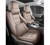Front Seat Cover For Hyundai For Tucson 2024 Custom Car Seat Covers Set Durable Full Covered Leather Accessories(Light brown)