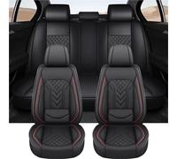 Front Seat Cover For Nissan For Versa Car Seat Cover Full Set PU Leather Protector Universal Interior Decoration Accessories(Black)