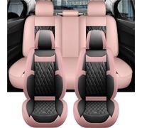 Front Seat Cover Luxury Leather Car Seat Protector Cover Universal Interior Accessories For Nissan For X-Trail T31(Pink)