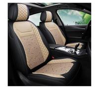 Front Seat Covers For Fiesta Mk7 For Fusion For Ranger | For Focus 3 Mk3 For Explorer 5 For Taurus For Edge For Mondeo Mk4 For Kuga Leather Car Seat Cove(Beige)