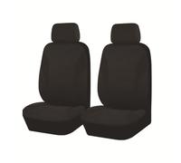 Front Seat Covers Pair for Renault Talisman/Kadjar/Espace/Zoe/Master/Captur, General Purpose Abrasion Resistant No Stuffy Sweating Stylish Breathable Car Seat Protective Cover,5 Black