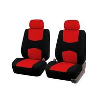 Front Seat Cushion Mat For Rio K2 2pcs Full Set Car Seat Cover For Driver Front Part Car Interior Accessories All Inclusive Protectors(Red 2mm foam)