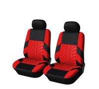 Front Seat Cushion Mat For Rio K2 2pcs Full Set Car Seat Cover For Driver Front Part Car Interior Accessories All Inclusive Protectors(Red 4mm foam)