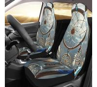Front Seat Protector Covers Set Of 2 Universal Car Seat Covers Elastic Breathable Native American Dream Catcher Seats Cushion Pad For Cars Easy To Install Cover Set Accessories Auto Trucks Van Suv