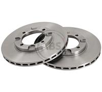 Front Set 2x Brake Discs A.B.S. 15516 for Mitsubishi/LONSDALE Lancer/Space Wagon
