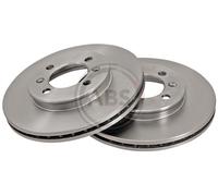 Front Set 2x Brake Discs A.B.S. 15609 for MG/Rover/RELIANT/Austin TF/F/Maestro/M