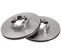 Front Set 2x Brake Discs A.B.S. 15656 for Subaru XT/1800/1600/L-Serie/Leone (79-