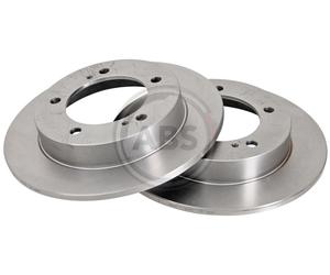 Front Set 2x Brake Discs A.B.S. 15657 for Suzuki/SANTANA Samurai/SJ410/SJ413/Sam