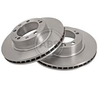 Front Set 2x Brake Discs A.B.S. 15822 for Porsche 968/944 (88-95)