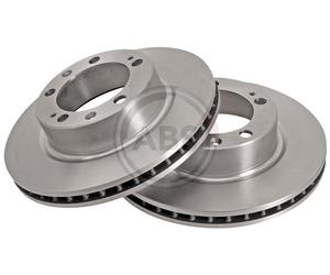 Front Set 2x Brake Discs A.B.S. 15822 for Porsche 968/944 (88-95)