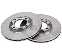 Front Set 2x Brake Discs A.B.S. 15874 for Mazda/MERCURY 323/Capri (86-98)