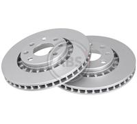 Front Set 2x Brake Discs A.B.S. 15878 for Chevrolet/Daewoo/Vauxhall/Lotus Lanos/