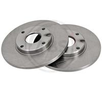 Front Set 2x Brake Discs A.B.S. 15942 for Daihatsu Charade 1.0 1983-1987