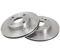 Front Set 2x Brake Discs A.B.S. 15946 for Mazda/SAO 323/MX5/Penza (89-99)