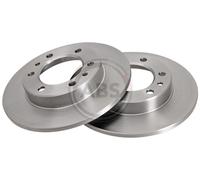 Front Set 2x Brake Discs A.B.S. 15989 for Toyota Hilux/Land Cruiser (84-97)