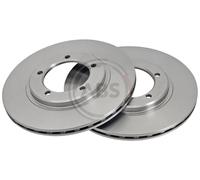 Front Set 2x Brake Discs A.B.S. 16049 for Daihatsu/Fiat Rocky/Fourtrak/Feroza/Sp