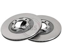 Front Set 2x Brake Discs A.B.S. 16056 for Mazda 323 (87-93)
