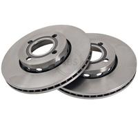 Front Set 2x Brake Discs A.B.S. 16095 for Audi 90 2.3 E 20V 1988-1991