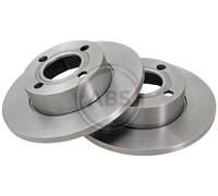 Front Set 2x Brake Discs A.B.S. 16100 for Audi 80 (91-95)