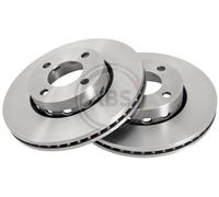 Front Set 2x Brake Discs A.B.S. 16101 for Audi Cabriolet/Coupe/80 (88-00)