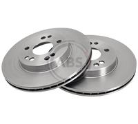 Front Set 2x Brake Discs A.B.S. 16106 for Mercedes E- (W210)/E- (W124)/300- (W12