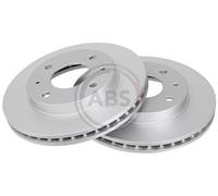 Front Set 2x Brake Discs A.B.S. 16136 for Proton/Mitsubishi/Kia/Hyundai Impian/S