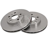 Front Set 2x Brake Discs A.B.S. 16141 for Toyota Celica (89-93)