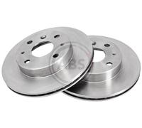 Front Set 2x Brake Discs A.B.S. 16169 for Daihatsu Charade/Applause/Gran Move/Va