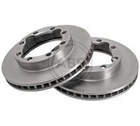 Front Set 2x Brake Discs A.B.S. 16394 for Dodge Ram (93-01)