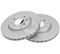 Front Set 2x Brake Discs A.B.S. 16422 for Citroen/Fiat/Chryler/Lancia/Peugeot/Al
