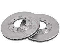 Front Set 2x Brake Discs A.B.S. 16470 for Mitsubishi Lancer (92-94)