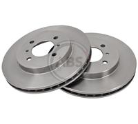 Front Set 2x Brake Discs A.B.S. 16473 for Proton/Mitsubishi Satria/Coupe/300 /40