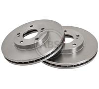 Front Set 2x Brake Discs A.B.S. 16494 for Nissan 200SX/300ZX (90-99)