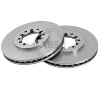 Front Set 2x Brake Discs A.B.S. 16495 for Nissan Cabstar (92-95)