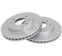 Front Set 2x Brake Discs A.B.S. 16590 for Proton/Mitsubishi/Volvo Impian/Carisma