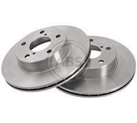 Front Set 2x Brake Discs A.B.S. 16631 for Subaru Impreza/Legacy (89-98)